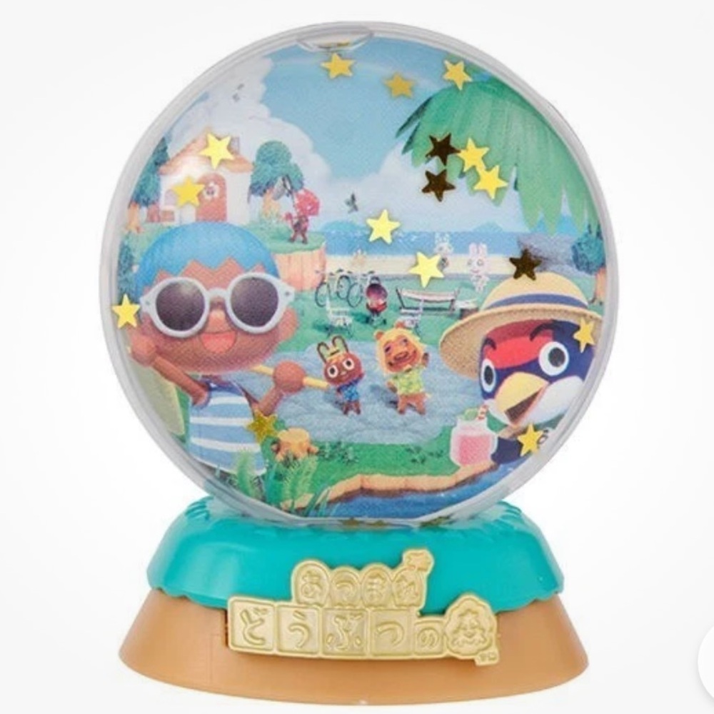 Animal Crossing Nintendo gashapon japan miniature snow globe